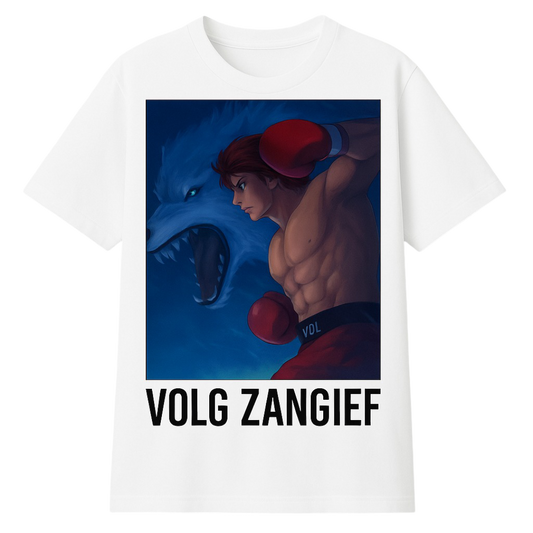 Drago.fit Beyaz Volg Zangief Anime Baskılı Tişört